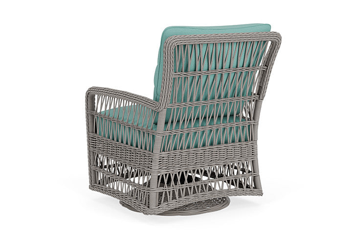 Lloyd Flanders - Mackinac Swivel Glider Lounge Chair In Putty Finish With Fife Aruba Fabric - 273091059748 view 2