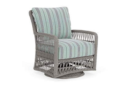 Lloyd Flanders - Mackinac Swivel Glider Lounge Chair In Putty Finish With Hansen Seaglass Fabric - 2730910591926 view 1