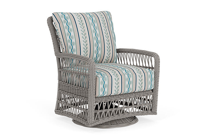 Lloyd Flanders - Mackinac Swivel Glider Lounge Chair In Putty Finish With Ilona Resort Fabric - 2730910592069 view 1