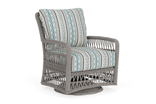 Lloyd Flanders - Mackinac Swivel Glider Lounge Chair In Putty Finish With Ilona Resort Fabric - 2730910592069 view 1