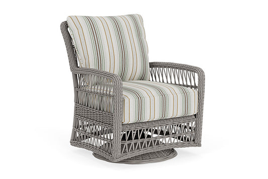 Lloyd Flanders - Mackinac Swivel Glider Lounge Chair In Putty Finish With Jansen Eucalyptus Fabric - 2730910592061 view 1