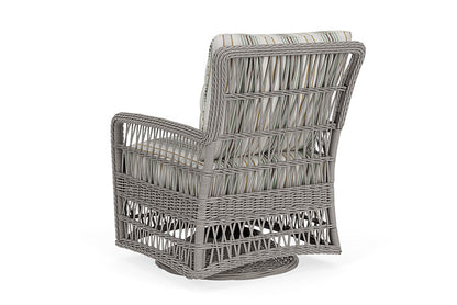 Lloyd Flanders - Mackinac Swivel Glider Lounge Chair In Putty Finish With Jansen Eucalyptus Fabric - 2730910592061 view 2