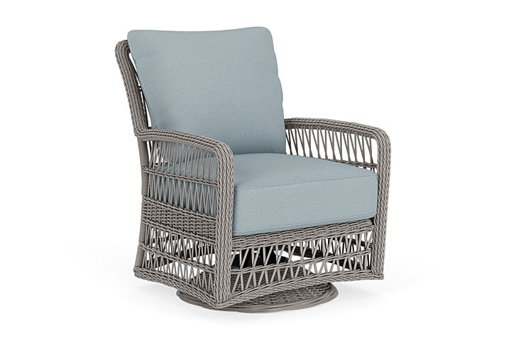 Lloyd Flanders - Mackinac Swivel Glider Lounge Chair In Putty Finish With Kadogo Lake Fabric - 2730910592041 view 1