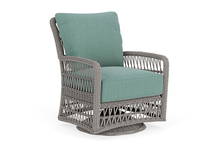 Lloyd Flanders - Mackinac Swivel Glider Lounge Chair In Putty Finish With Loveboat Mint Fabric - 2730910592010 view 1