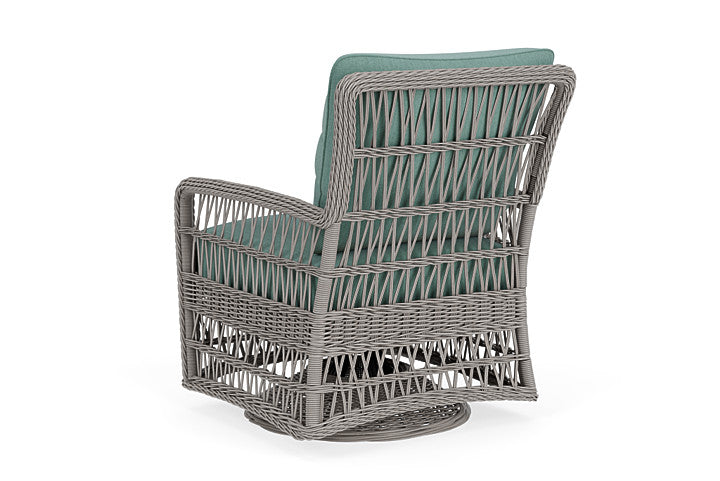 Lloyd Flanders - Mackinac Swivel Glider Lounge Chair In Putty Finish With Loveboat Mint Fabric - 2730910592010 view 2