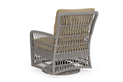 Lloyd Flanders - Mackinac Swivel Glider Lounge Chair In Putty Finish With Loveboat Saffron Fabric - 2730910592009 view 2