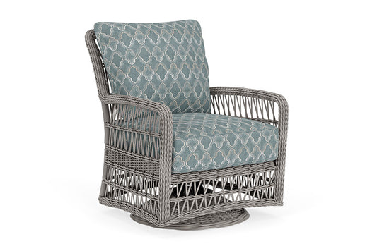 Lloyd Flanders - Mackinac Swivel Glider Lounge Chair In Putty Finish With Luna Mist Fabric - 2730910592070 view 1
