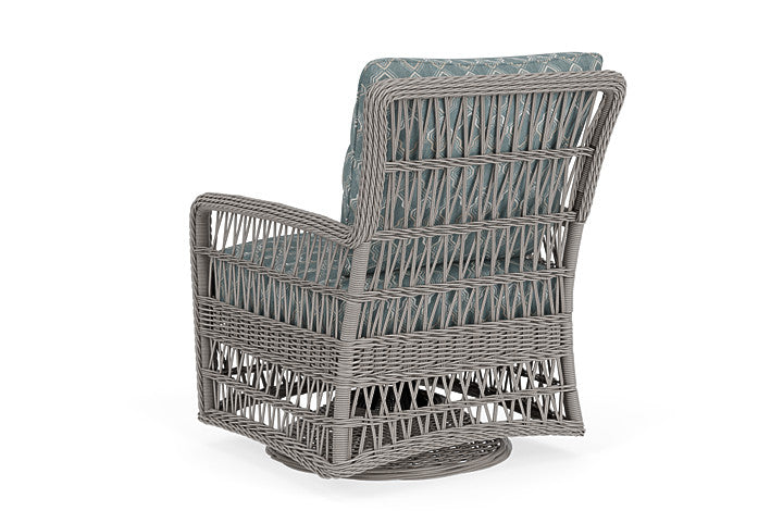 Lloyd Flanders - Mackinac Swivel Glider Lounge Chair In Putty Finish With Luna Mist Fabric - 2730910592070 view 2