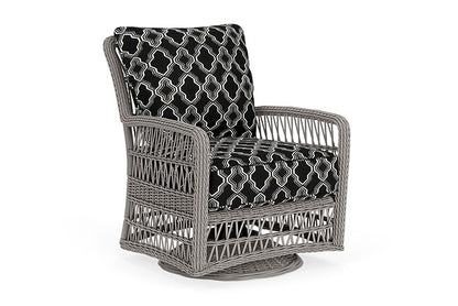 Lloyd Flanders - Mackinac Swivel Glider Lounge Chair In Putty Finish With Luna Onyx Fabric - 2730910592071 view 1