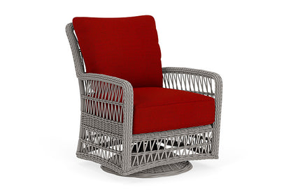 Lloyd Flanders - Mackinac Swivel Glider Lounge Chair In Putty Finish With Partyline Lollipop Fabric - 2730910592054 view 1