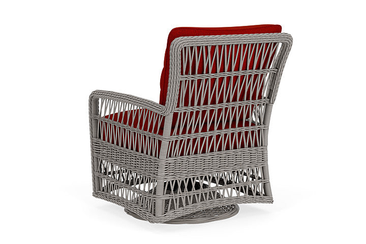 Lloyd Flanders - Mackinac Swivel Glider Lounge Chair In Putty Finish With Partyline Lollipop Fabric - 2730910592054 view 2