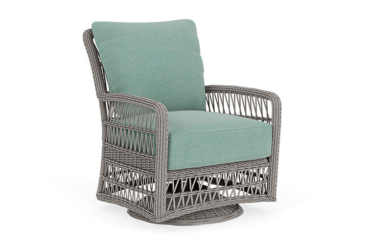 Lloyd Flanders - Mackinac Swivel Glider Lounge Chair In Putty Finish With Pavian Pool Fabric - 2730910592045 view 1