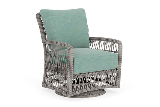 Lloyd Flanders - Mackinac Swivel Glider Lounge Chair In Putty Finish With Pavian Pool Fabric - 2730910592045 view 1