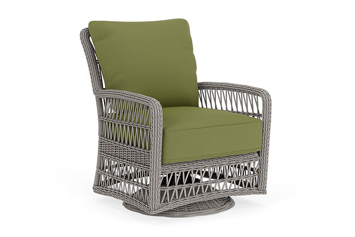 Lloyd Flanders - Mackinac Swivel Glider Lounge Chair In Putty Finish With Reflections Grass Fabric - 2730910592051 view 1