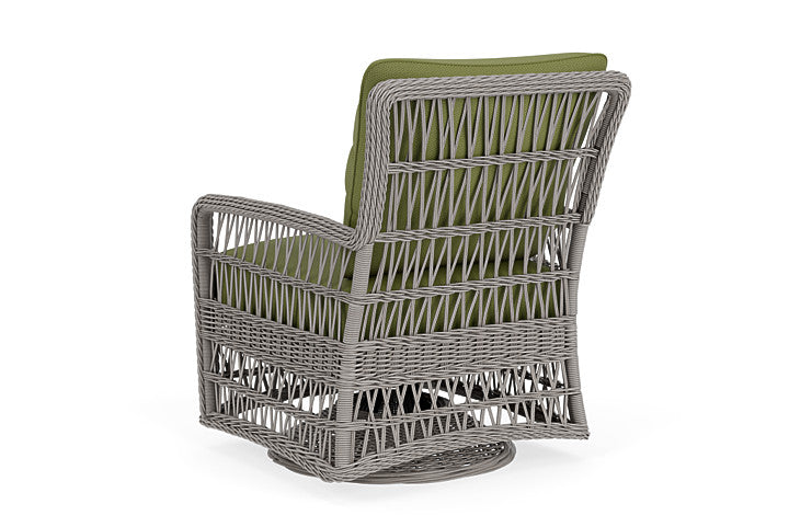 Lloyd Flanders - Mackinac Swivel Glider Lounge Chair In Putty Finish With Reflections Grass Fabric - 2730910592051 view 2