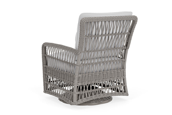 Lloyd Flanders - Mackinac Swivel Glider Lounge Chair In Putty Finish With Reflections Ice Fabric - 2730910592052 view 2