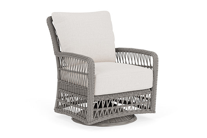 Lloyd Flanders - Mackinac Swivel Glider Lounge Chair In Putty Finish With Reflections Snow Fabric - 2730910592014 view 1