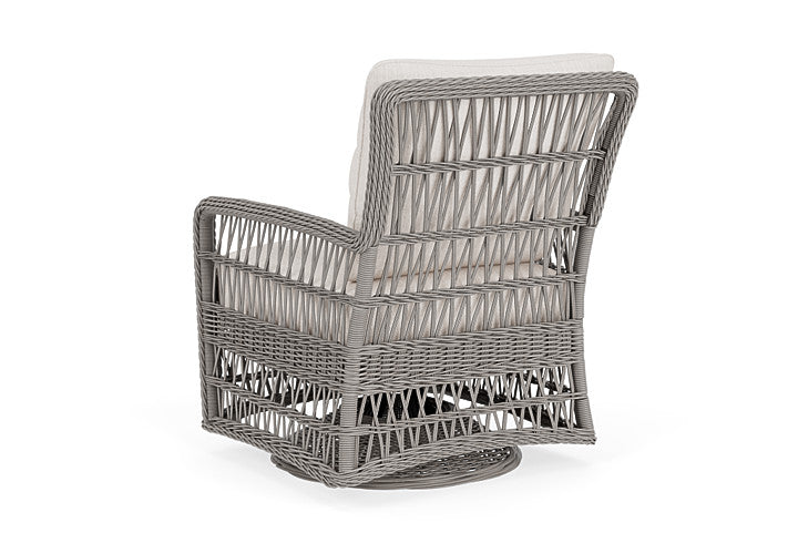 Lloyd Flanders - Mackinac Swivel Glider Lounge Chair In Putty Finish With Reflections Snow Fabric - 2730910592014 view 2