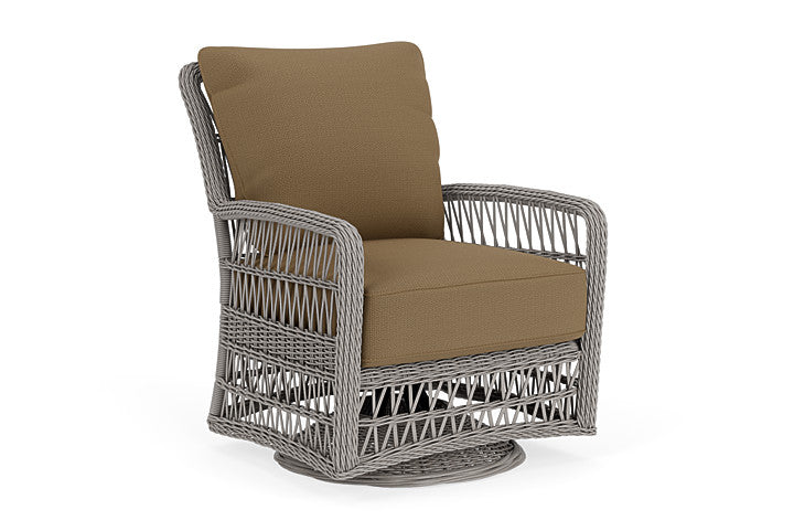 Lloyd Flanders - Mackinac Swivel Glider Lounge Chair In Putty Finish With Reflections Straw Fabric - 2730910592053 view 1