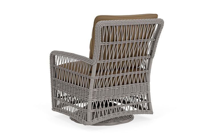 Lloyd Flanders - Mackinac Swivel Glider Lounge Chair In Putty Finish With Reflections Straw Fabric - 2730910592053 view 2