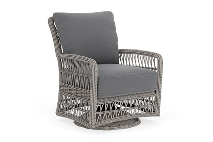 Lloyd Flanders - Mackinac Swivel Glider Lounge Chair In Putty Finish With Remy Graphite Fabric - 2730910592003 view 1