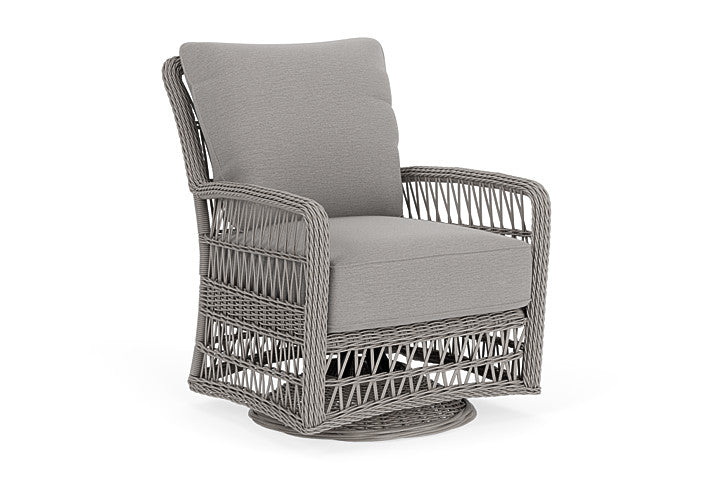 Lloyd Flanders - Mackinac Swivel Glider Lounge Chair In Putty Finish With Remy Shadow Fabric - 2730910592004 view 1