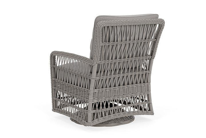 Lloyd Flanders - Mackinac Swivel Glider Lounge Chair In Putty Finish With Remy Shadow Fabric - 2730910592004 view 2
