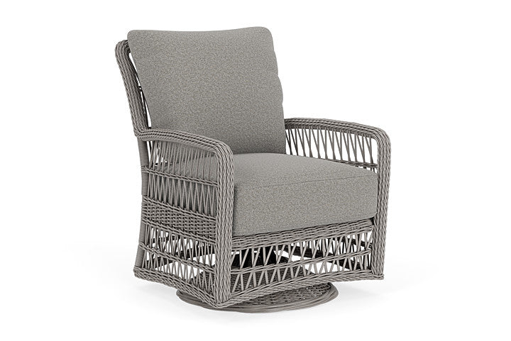 Lloyd Flanders - Mackinac Swivel Glider Lounge Chair In Putty Finish With Rumba Nickel Fabric - 2730910592011 view 1