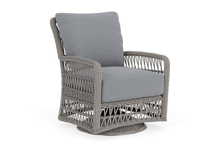 Lloyd Flanders - Mackinac Swivel Glider Lounge Chair In Putty Finish With Rumba Stonewashed Fabric - 2730910592006 view 1