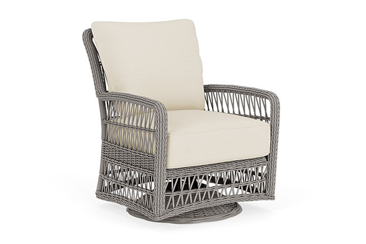 Lloyd Flanders - Mackinac Swivel Glider Lounge Chair In Putty Finish With Sailcloth Sailor Fabric - 273091059434 view 1