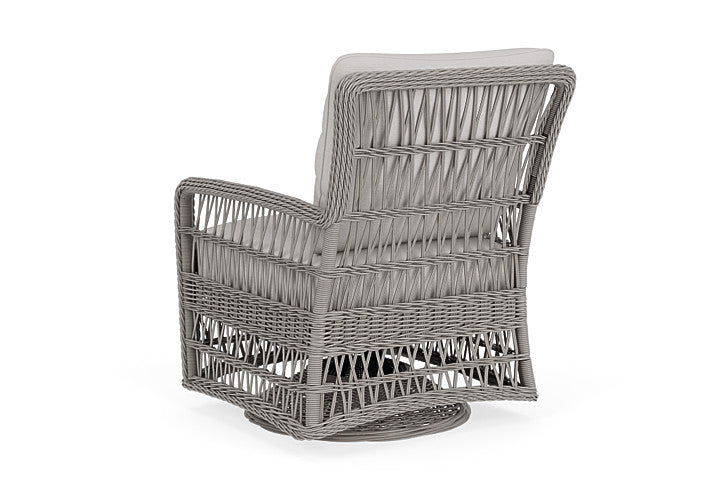 Lloyd Flanders - Mackinac Swivel Glider Lounge Chair In Putty Finish With Sailcloth Seagull Fabric - 273091059W61 view 2