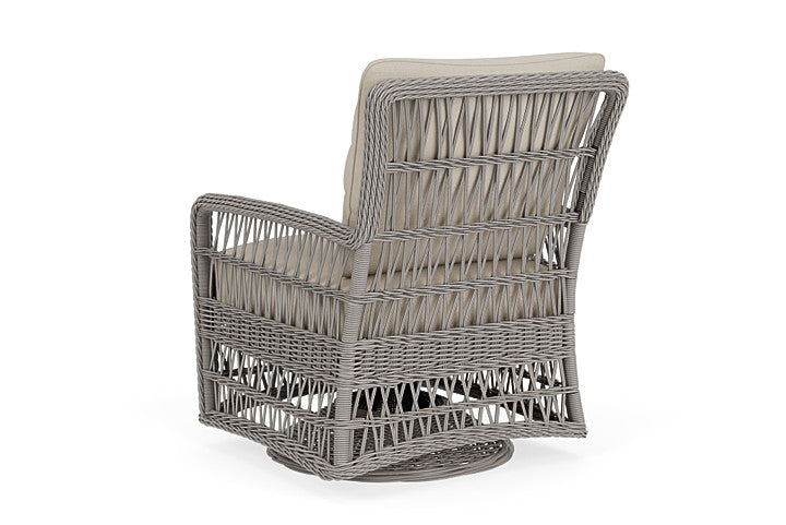 Lloyd Flanders - Mackinac Swivel Glider Lounge Chair In Putty Finish With Sandberg Flax Fabric - 2730910592027 view 2
