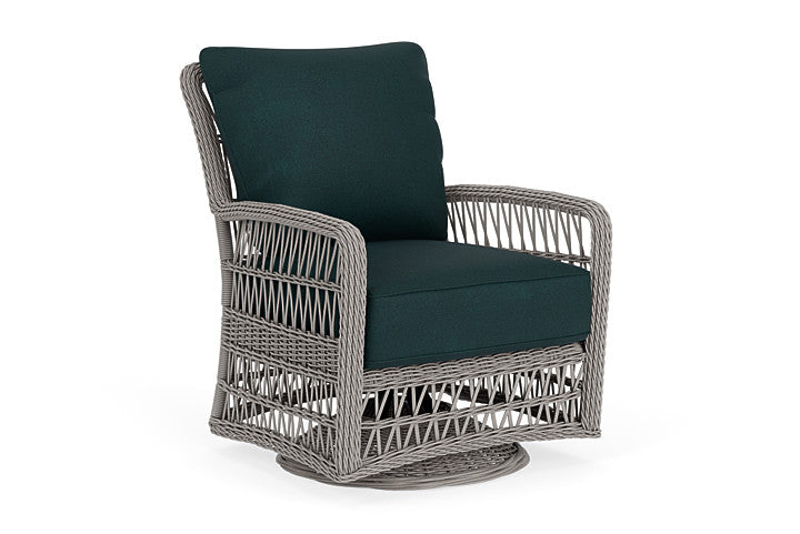 Lloyd Flanders - Mackinac Swivel Glider Lounge Chair In Putty Finish With Sandberg Lagoon Fabric - 2730910592039 view 1
