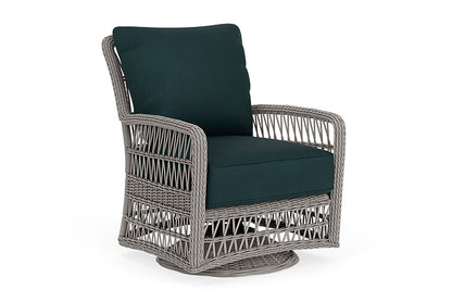 Lloyd Flanders - Mackinac Swivel Glider Lounge Chair In Putty Finish With Sandberg Lagoon Fabric - 2730910592039 view 1