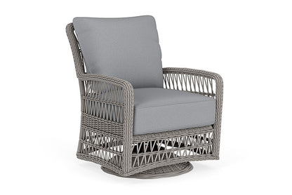 Lloyd Flanders - Mackinac Swivel Glider Lounge Chair In Putty Finish With Sandberg Pewter Fabric - 2730910592029 view 1