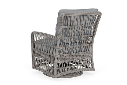 Lloyd Flanders - Mackinac Swivel Glider Lounge Chair In Putty Finish With Sandberg Pewter Fabric - 2730910592029 view 2