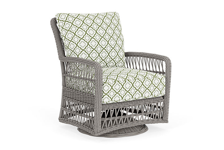 Lloyd Flanders - Mackinac Swivel Glider Lounge Chair In Putty Finish With Savannah Green Fabric - 2730910592064 view 1