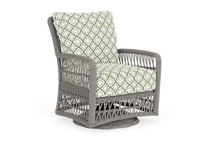 Lloyd Flanders - Mackinac Swivel Glider Lounge Chair In Putty Finish With Savannah Green Fabric - 2730910592064 view 1