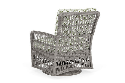 Lloyd Flanders - Mackinac Swivel Glider Lounge Chair In Putty Finish With Savannah Green Fabric - 2730910592064 view 2