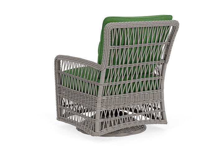 Lloyd Flanders - Mackinac Swivel Glider Lounge Chair In Putty Finish With Seadog Botanical Fabric - 2730910592066 view 2