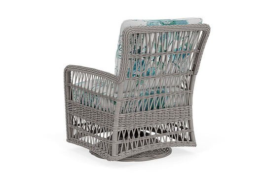 Lloyd Flanders - Mackinac Swivel Glider Lounge Chair In Putty Finish With Serena Floral Mist Fabric - 2730910592078 view 2
