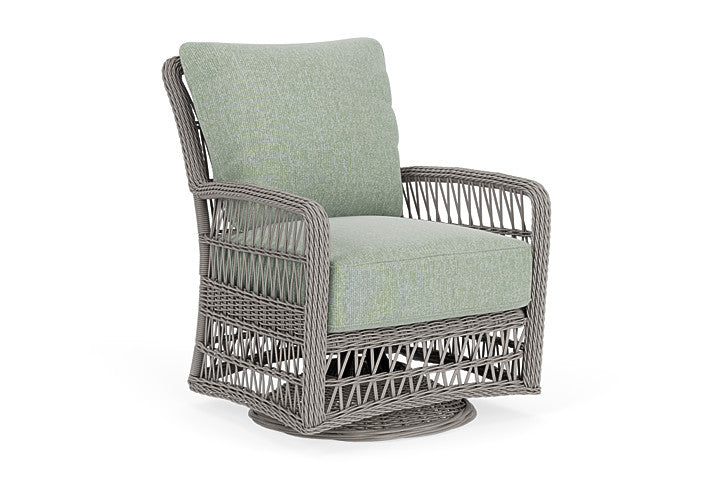 Lloyd Flanders - Mackinac Swivel Glider Lounge Chair In Putty Finish With Serene Spa Fabric - 2730910592031 view 1