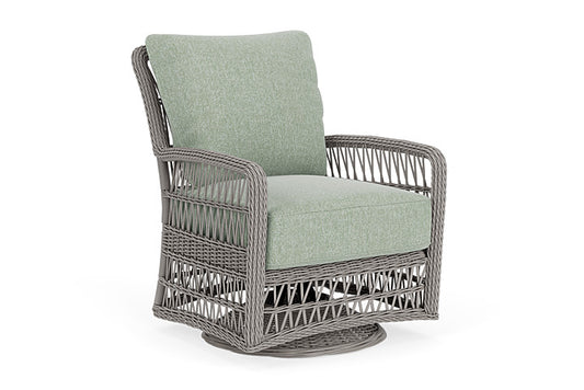 Lloyd Flanders - Mackinac Swivel Glider Lounge Chair In Putty Finish With Serene Spa Fabric - 2730910592031 view 1