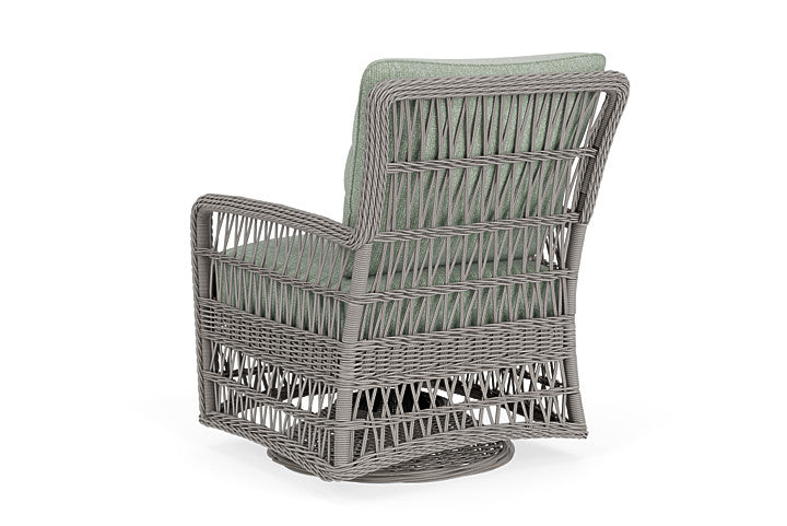 Lloyd Flanders - Mackinac Swivel Glider Lounge Chair In Putty Finish With Serene Spa Fabric - 2730910592031 view 2