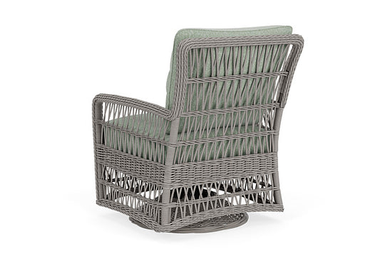 Lloyd Flanders - Mackinac Swivel Glider Lounge Chair In Putty Finish With Serene Spa Fabric - 2730910592031 view 2