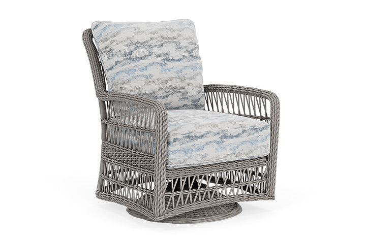 Lloyd Flanders - Mackinac Swivel Glider Lounge Chair In Putty Finish With Stratosphere Cloud Fabric - 2730910591966 view 1