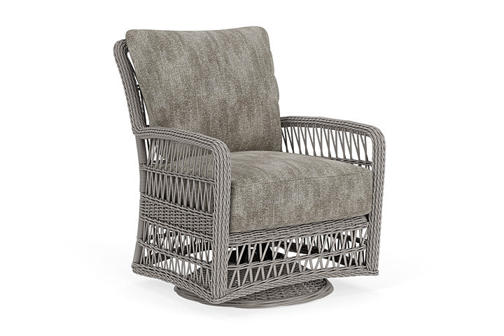 Lloyd Flanders - Mackinac Swivel Glider Lounge Chair In Putty Finish With Surface Slate Fabric - 2730910592056 view 1