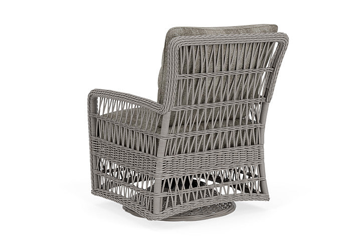 Lloyd Flanders - Mackinac Swivel Glider Lounge Chair In Putty Finish With Surface Slate Fabric - 2730910592056 view 2
