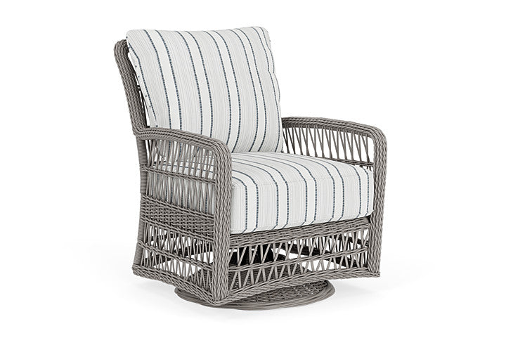 Lloyd Flanders - Mackinac Swivel Glider Lounge Chair In Putty Finish With Tamer Fog Fabric - 2730910592037 view 1