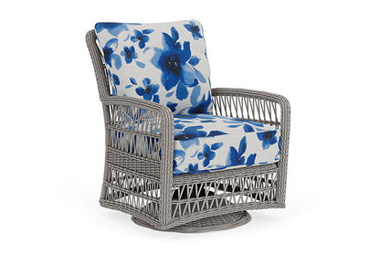 Lloyd Flanders - Mackinac Swivel Glider Lounge Chair In Putty Finish With Watercolor Blossom Capri Fabric - 273091059672 view 1